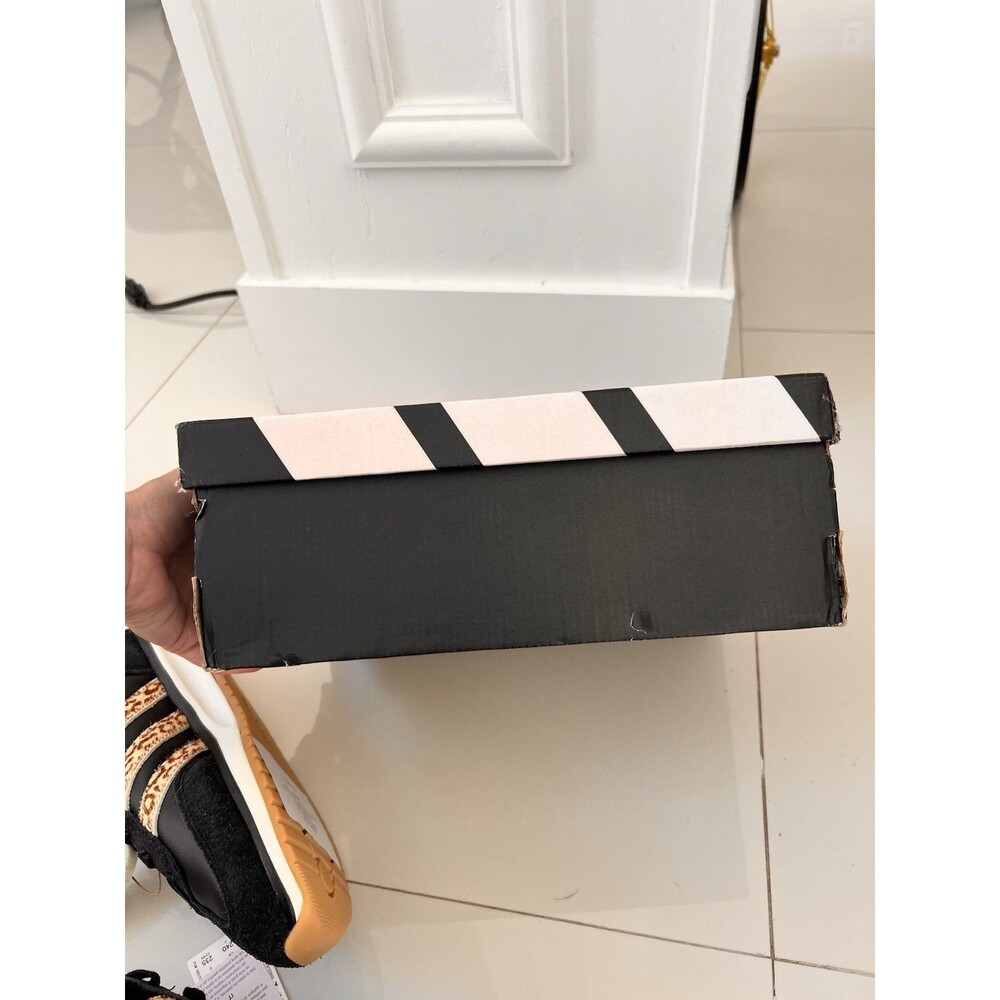 ADIDAS RUN 70s 2.0 K15790 Leopard Cheetah Black Magic Beige Real Fur  7 W 5.5Y - Picture 12 of 14